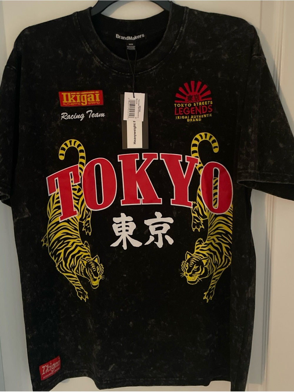 BrandMakers Ikigai Tokyo Japan Racing Team Tiger Graphic Tee Shirt Mens M NWT